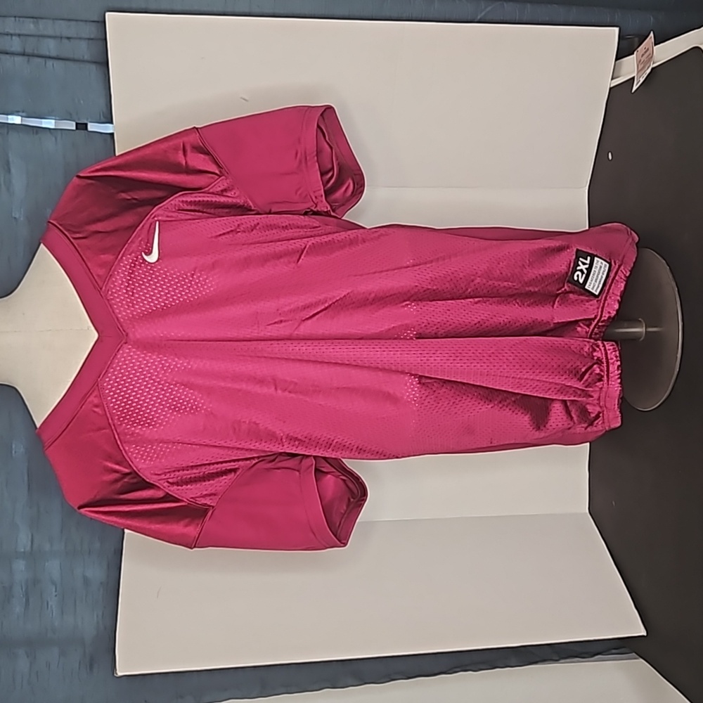 NWT NIKE MENS FOOTBALL JERSEY XXL RED/BURGUNDY